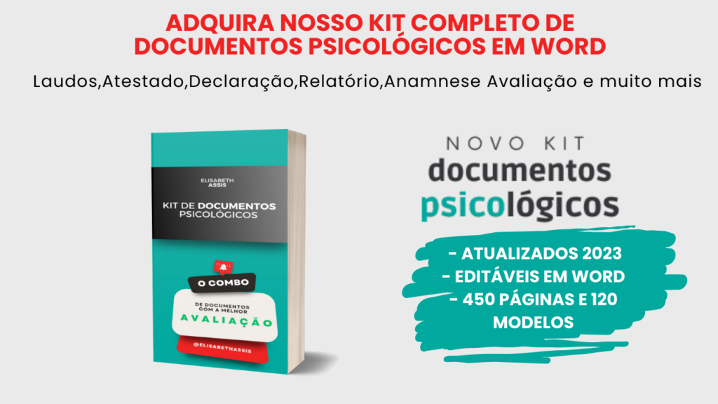 ANAMNESE CLINICA PSICOLOGICA, Exercícios Psicologia