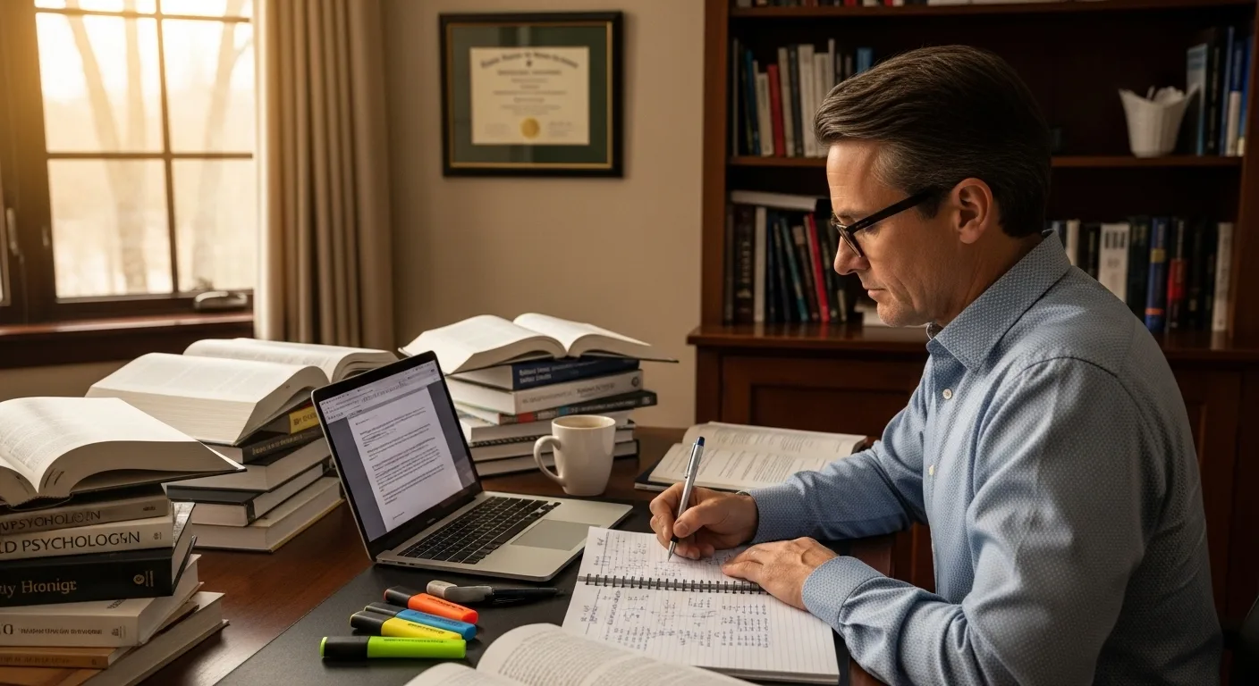 Psicólogo analisando um Parecer Psicológico